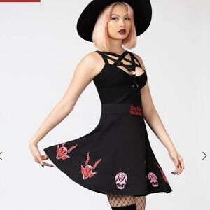 KILLSTAR covenant skater skirt‎ XXL NWT